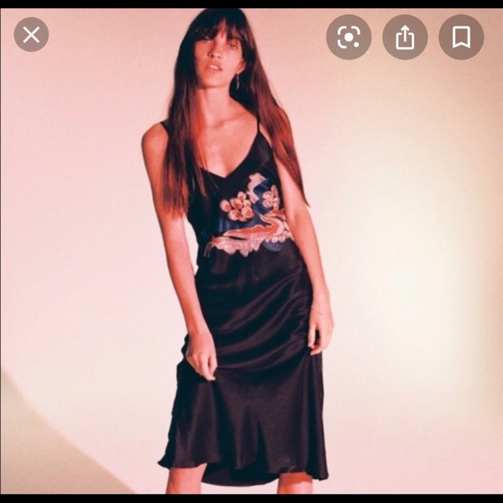 ISO Réalisation Par 1996 CNY silk slip dress in XXS, XS, or S.